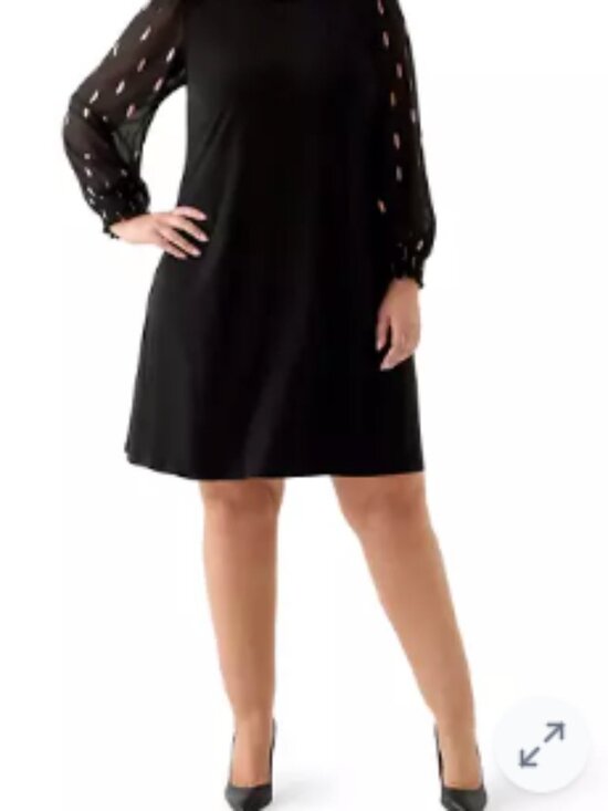 MSK Dresses & Skirts - MSK Plus Size Foil A-Line Dress